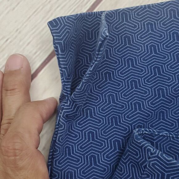 Hilary Radley Blue Combo Cropped Pants Size 14 - Picture 7 of 17